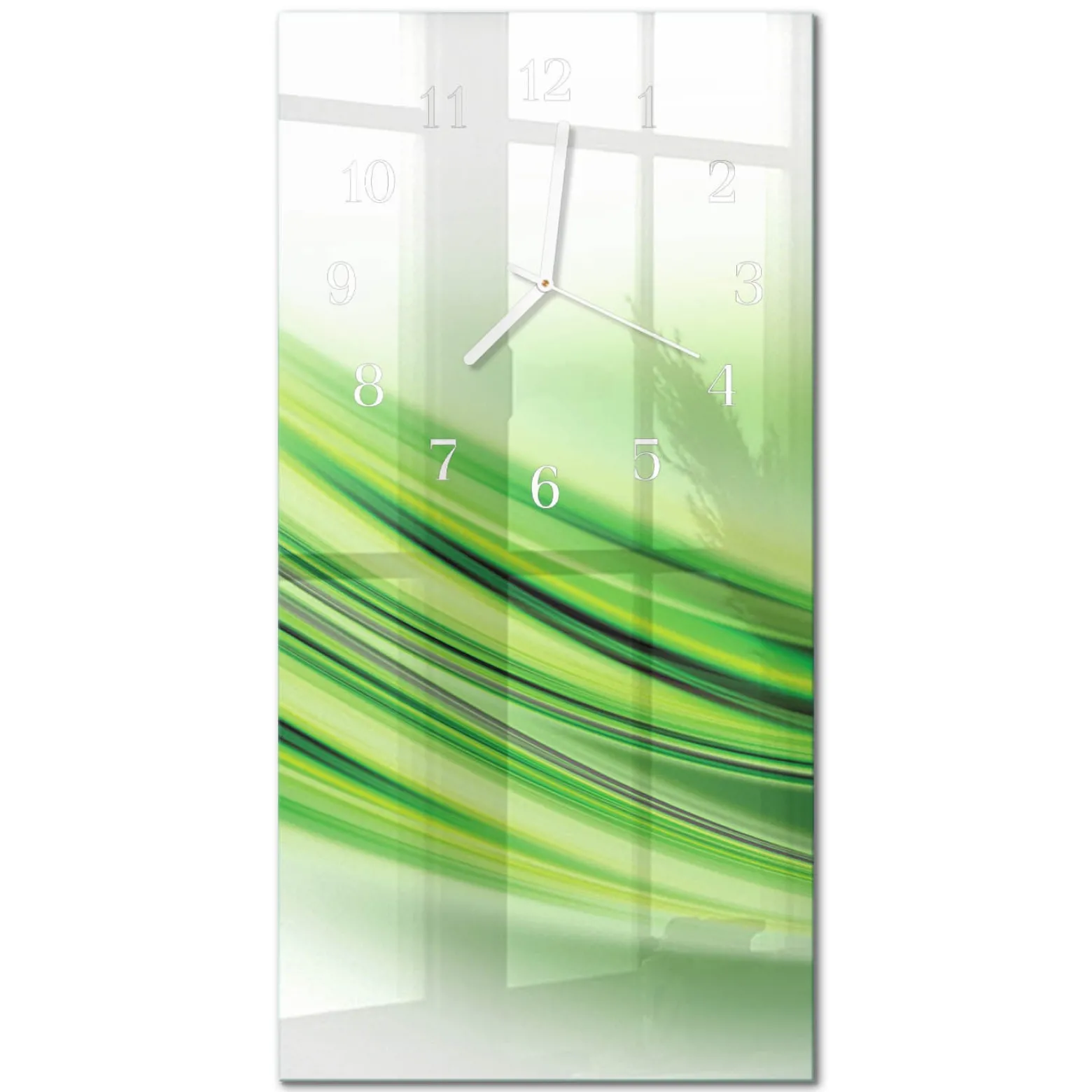 Zegar ścienny 30x60 Sztuka Abstrakcyjna cichy mechanizm salon