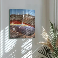 Zegar ścienny 30x30 Wielki Kanion nowoczesny do salonu