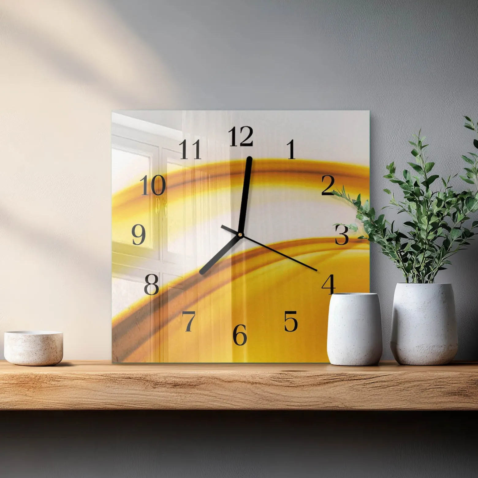 Zegar do kuchni 30x30 Sztuka Abstrakcyjna wzory design na ścianę