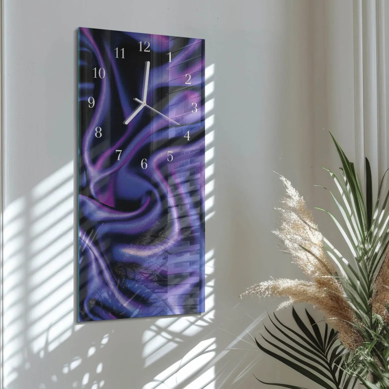 Zegar do salonu 30x60 Aksamit zegar ścienny