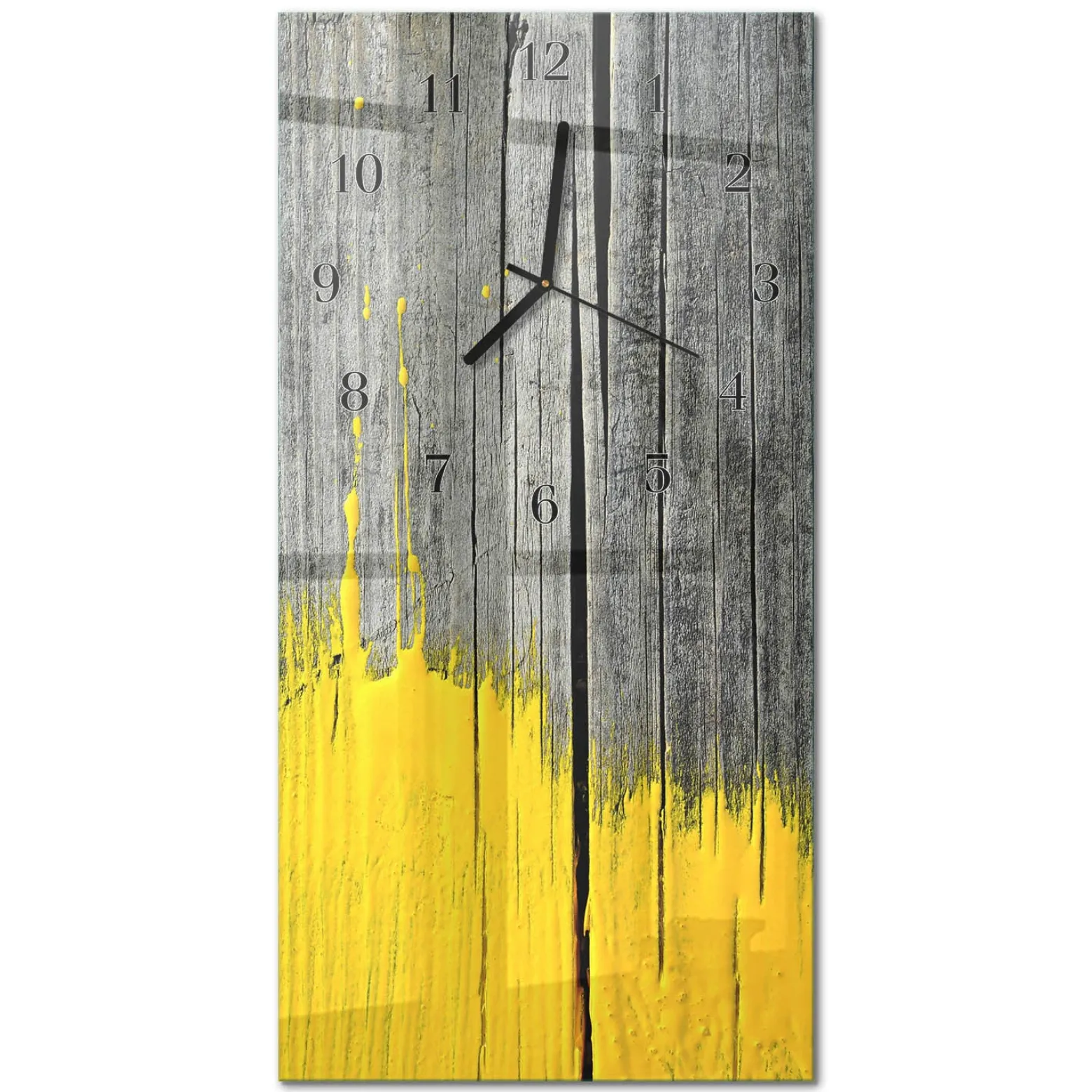 Zegar do salonu 30x60 Deska Drewniana dekoracyjny na ścianę