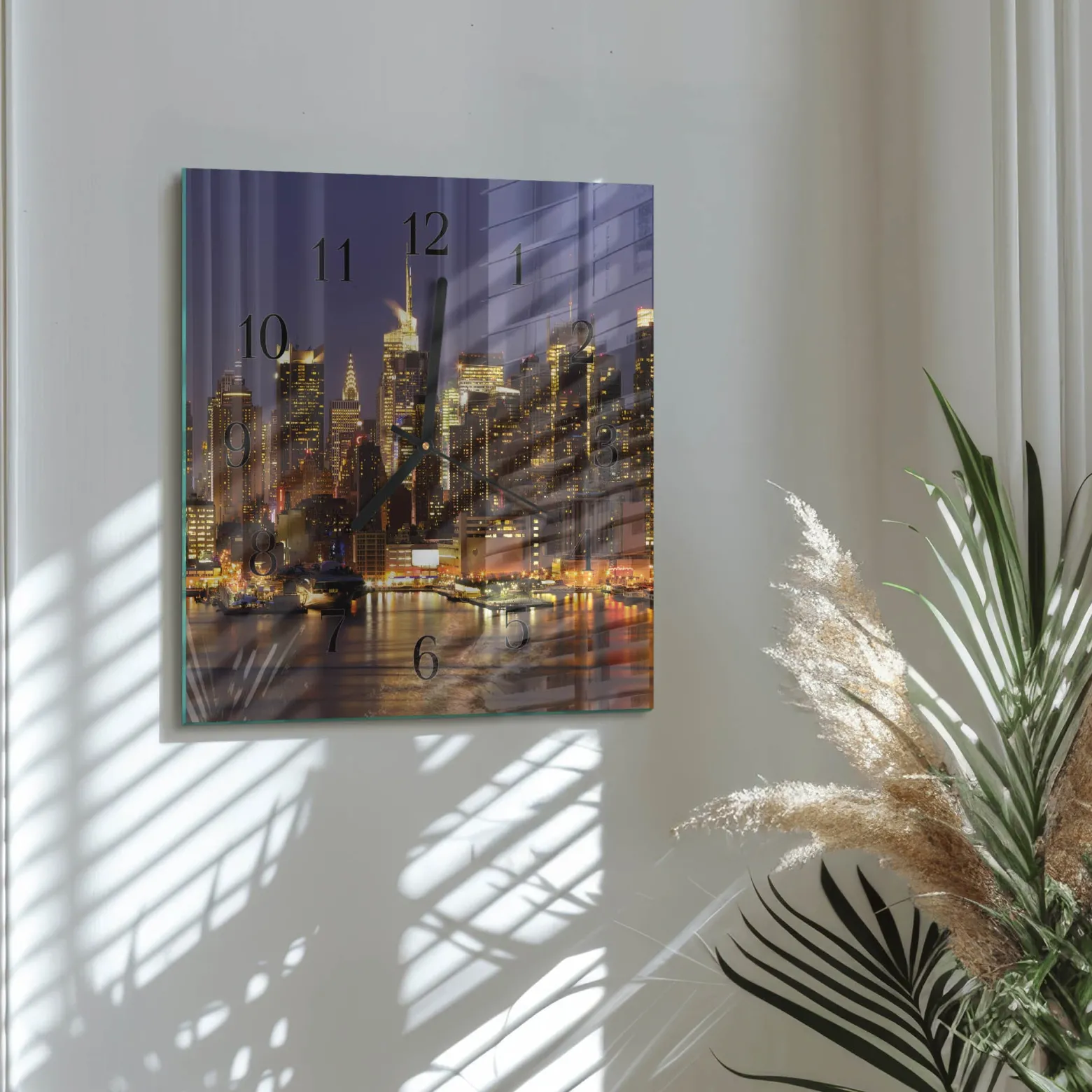 Zegar horyzont 30x30 Horyzont niebo morze widok salon nowoczesny