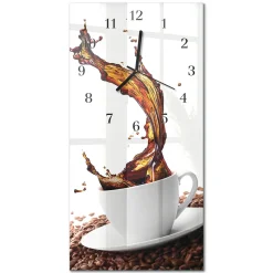 Zegar kuchenny 30x60 Filiżanka Kawy design na ścianę