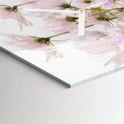 Zegar loft 30x30 Kwiaty Kosmosu nowoczesny na ścianę