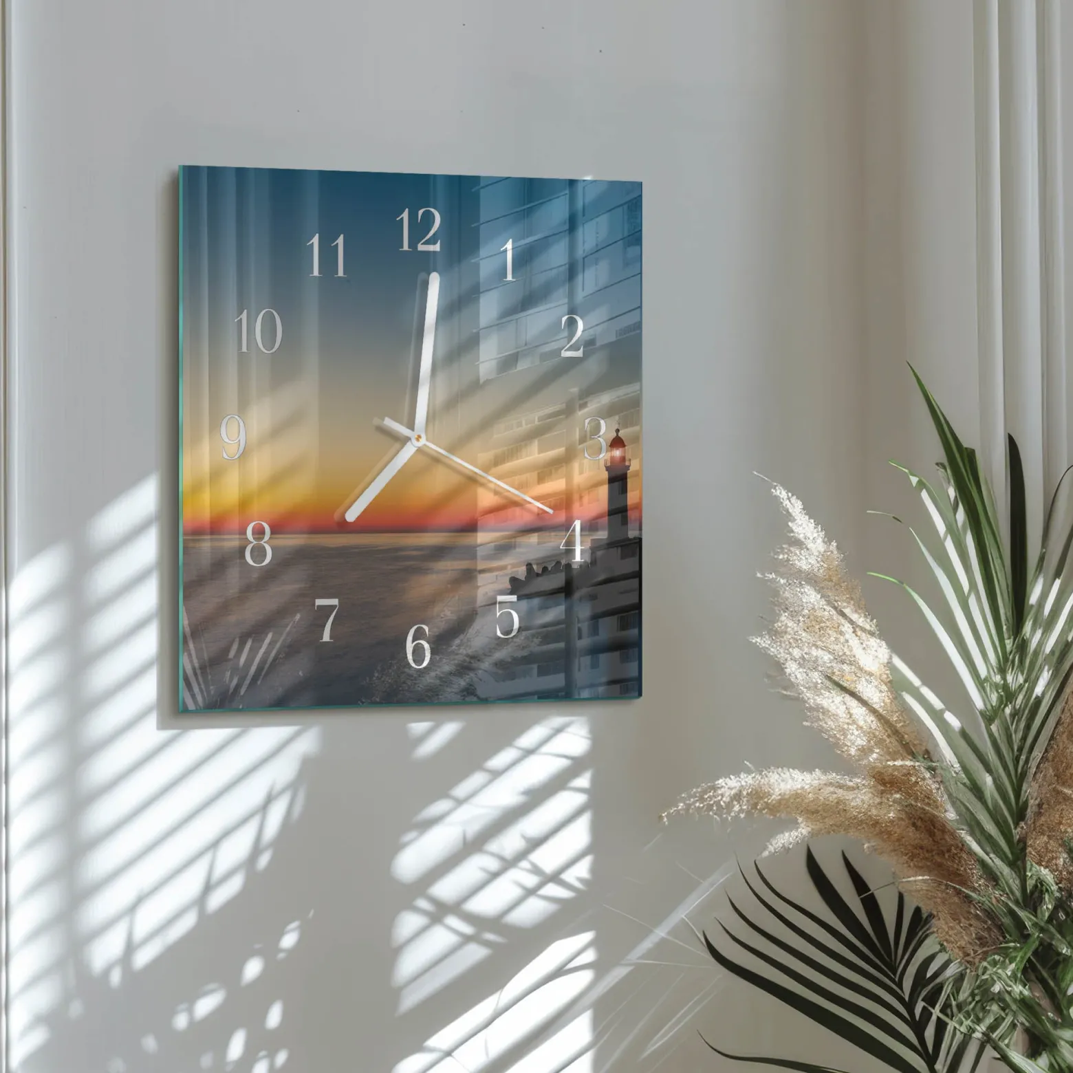 Zegar morski 30x30 Latarnia Morska Morze ocean wybrzeże plaża
