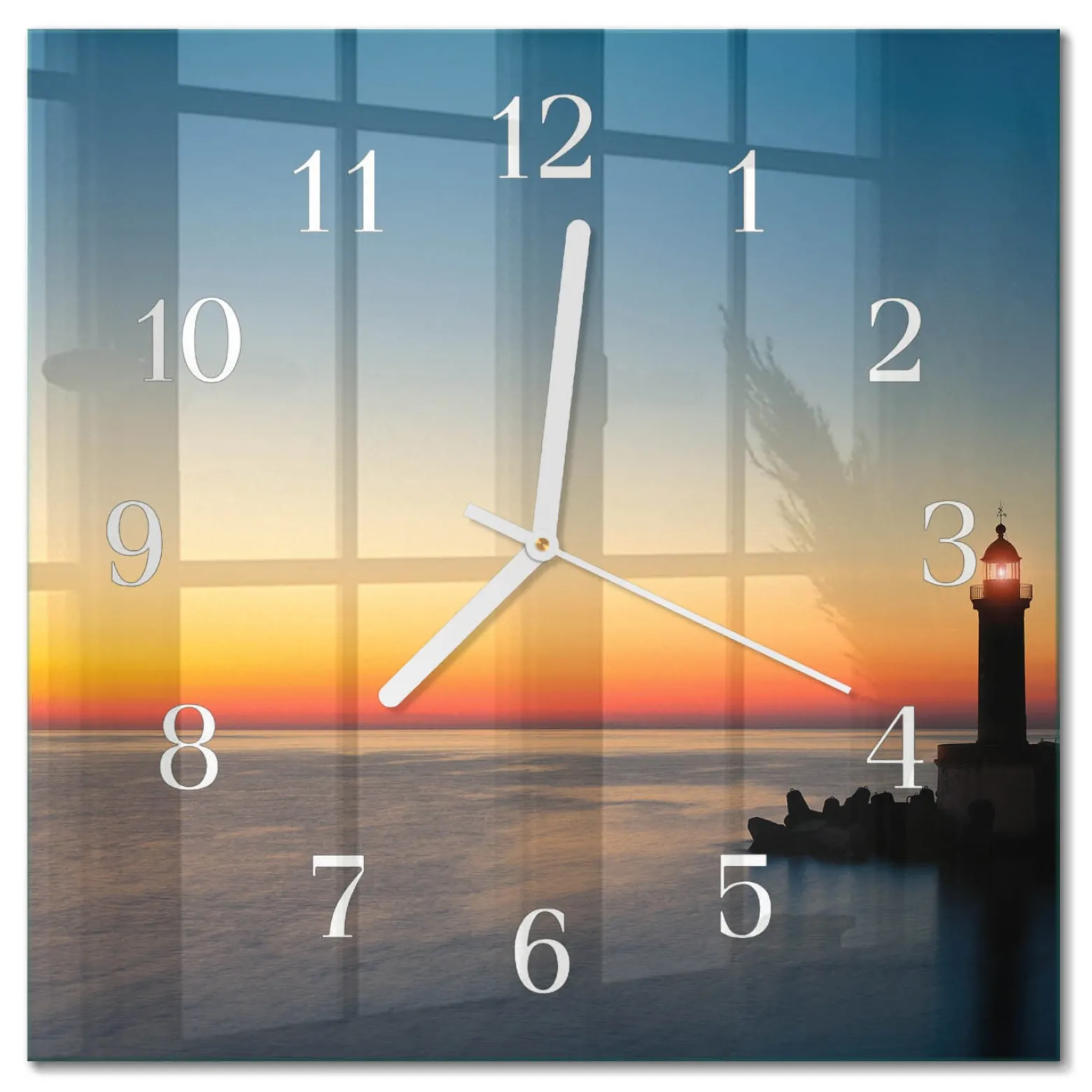 Zegar morski 30x30 Latarnia Morska Morze ocean wybrzeże plaża