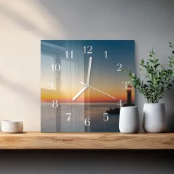 Zegar morski 30x30 Latarnia Morska Morze ocean wybrzeże plaża