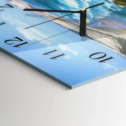 Zegar mozaika 30x30 Wybrzeże ocean fale klif widok na ścianę