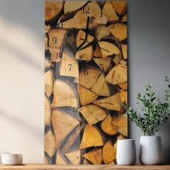 Zegar na ścianę 30x60 Drewno ozdobny ścienny