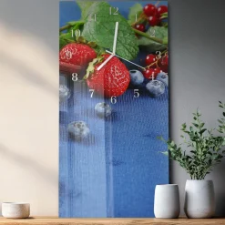 Zegar natura 30x60 Jagoda design na ścianę