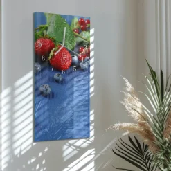 Zegar natura 30x60 Jagoda design na ścianę