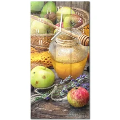 Zegar nowoczesny 30x60 Stół Jesienny ozdobny ścienny