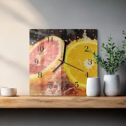 Zegar ozdobny 30x30 Owoc ozdobny ścienny