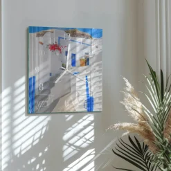 Zegar ozdobny 30x30 Santorini dekoracyjny na ścianę
