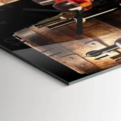 Zegar premium 30x30 Beczka na Wino zegar ścienny