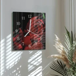 Zegar premium 30x30 Róża zegar ścienny