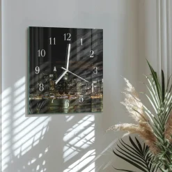 Zegar wieczór 30x30 Horyzont słońce morze pejzaż salon cichy