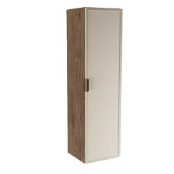 Zestaw do Łazienki 80cm Szafka Blat Słupek Fronty Ramka Dąb Orzech/Kaszmir