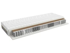 Zestaw łóżko Tetrix dąb sonoma ze stelażem i materacem Ceres AV 90x200