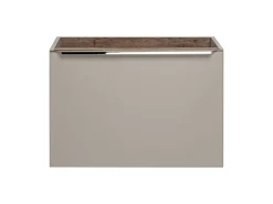 Zestaw Mebli Łazienkowych Santa Fe Taupe 80cm z Blatem, Umywalką Nablatową