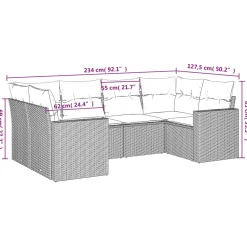Zestaw Mebli Ogrodowych Komplet Wypoczynkowy Rattan Na Taras Balkon Ogród