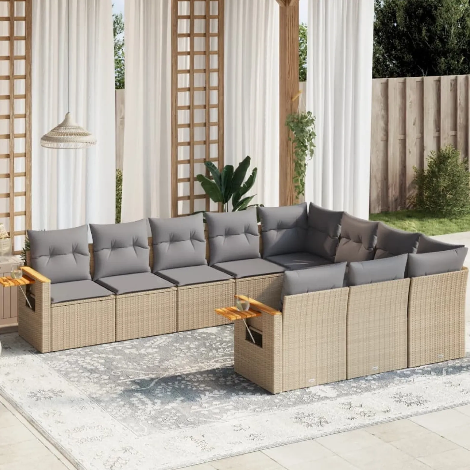 Zestaw mebli ogrodowych meble wypoczynkowe do ogrodu na taras balkon ogród