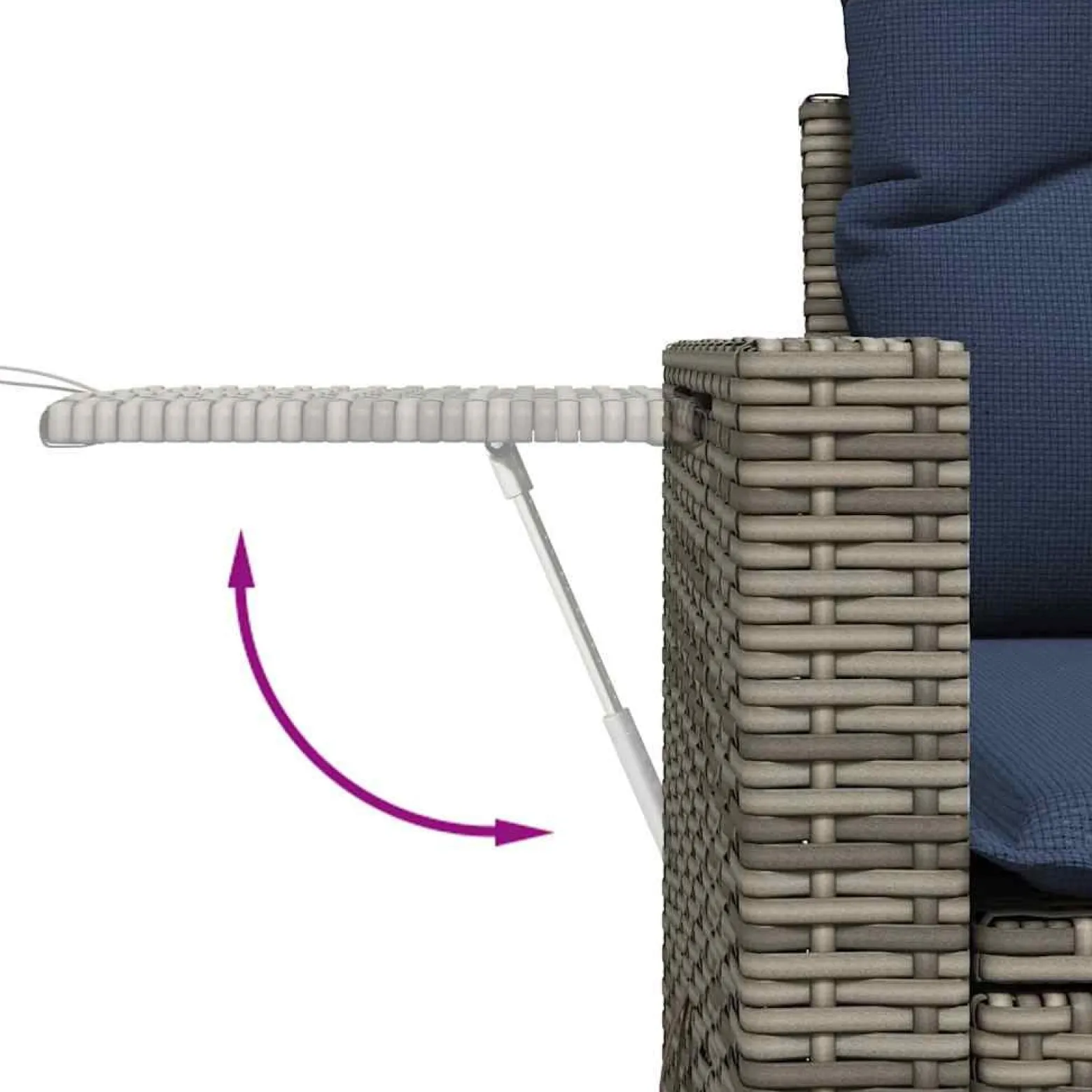 Zestaw Mebli Ogrodowych Stół Rattan Poduszki Do Ogrodu Na Taras Na Patio