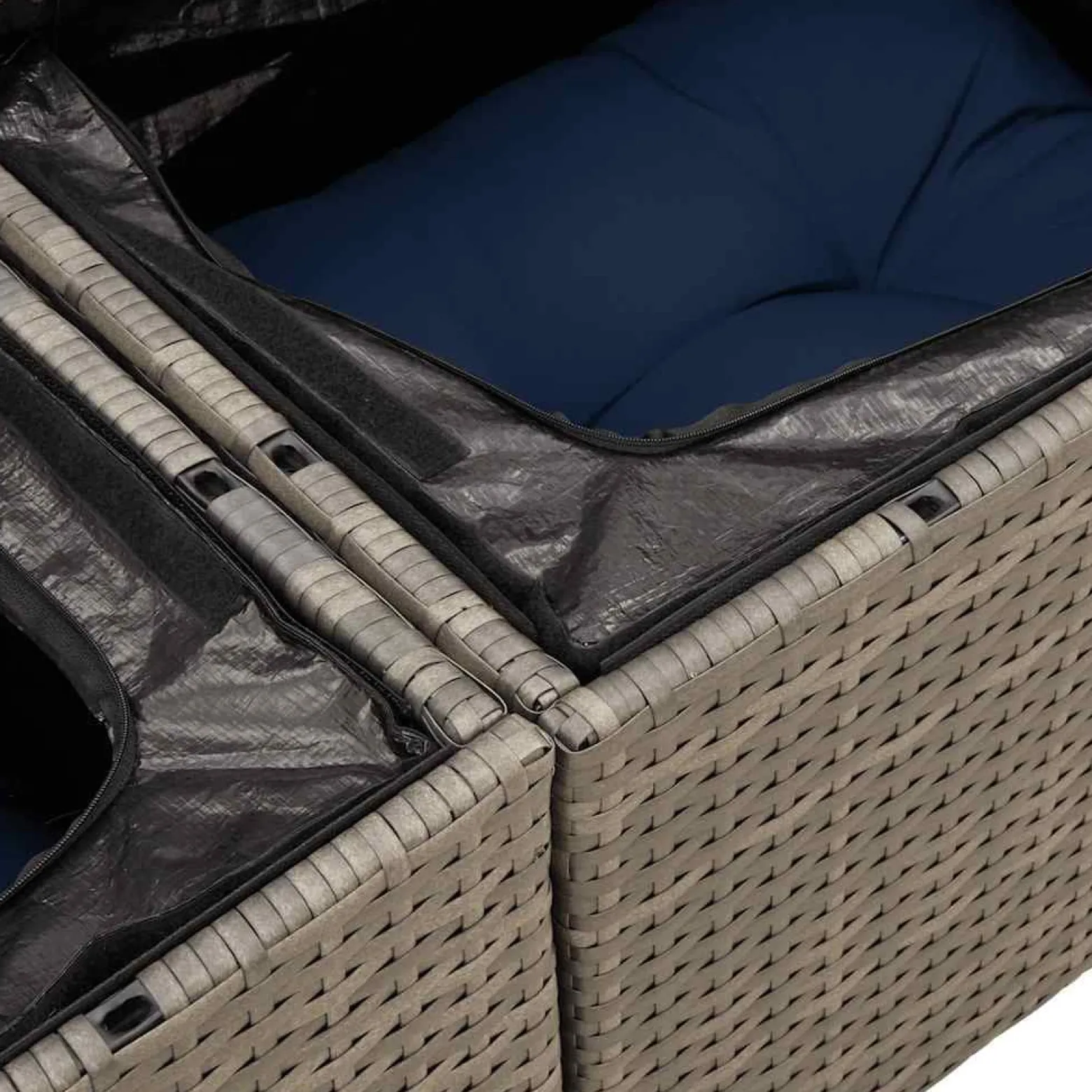 Zestaw Mebli Ogrodowych Stół Rattan Poduszki Do Ogrodu Na Taras Na Patio