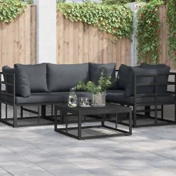 Zestaw Mebli Ogrodowych Stół Metal Poduszki Do Ogrodu Na Taras Zestaw Mebli