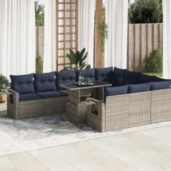 Zestaw Mebli Ogrodowych Stół Rattan Poduszki Do Ogrodu Na Taras Na Patio