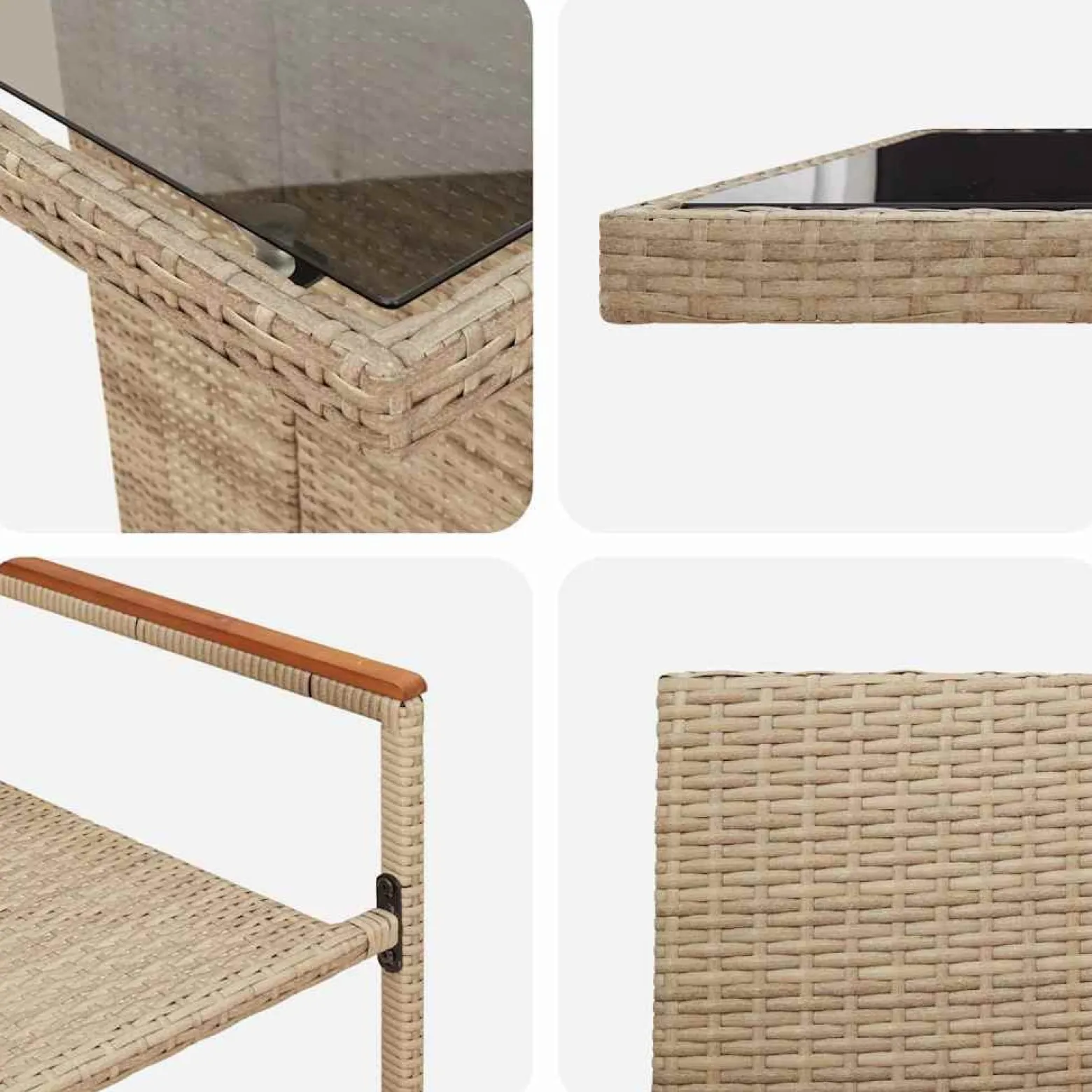 Zestaw Mebli Ogrodowych Stół Krzesła Rattan Do Ogrodu Na Taras Na Patio