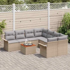 Zestaw Mebli Ogrodowych Wypoczynkowy Sofy Stolik Rattan Na Taras Na Balkon