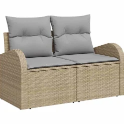 Zestaw Mebli Ogrodowych Wypoczynkowy Sofy Stolik Rattan Na Patio Na Taras