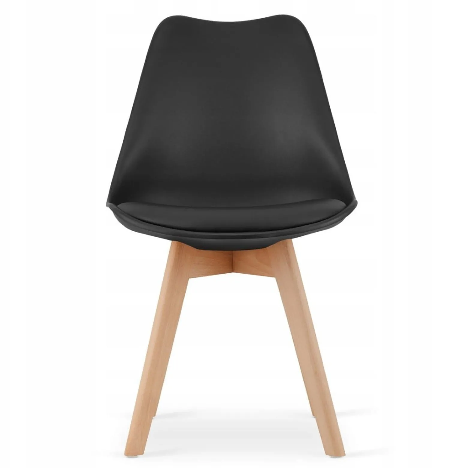 Zestaw stół prostokątny ADRIA 120x80 czarny + 4 krzesła MARK