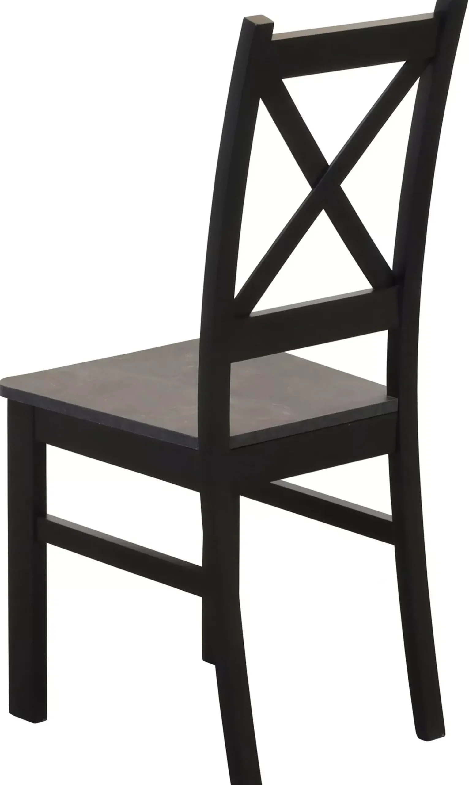 Zestaw stół 120x80 z 4 krzesłami M002-4 Czarny/Beton