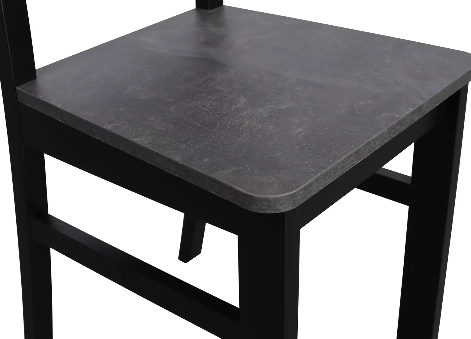 Zestaw stół 120x80 z 4 krzesłami M002-4 Czarny/Beton