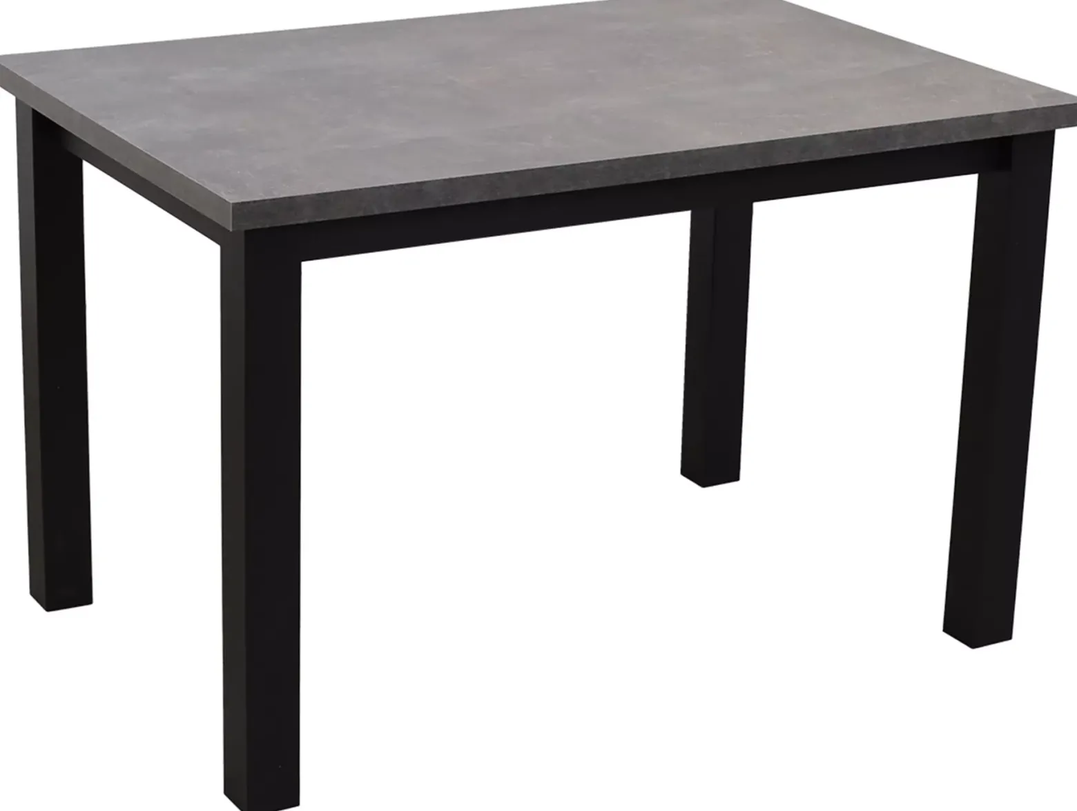Zestaw stół 120x80 z 4 krzesłami M002-4 Czarny/Beton
