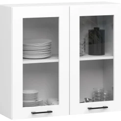 Zestaw szafek kuchennych z witryną OLIWIA 2.4m H720