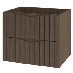 Zestaw Łazienkowy 80cm Ryflowane Fronty Dąb Orzech Stella