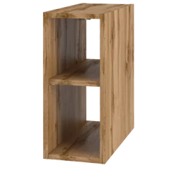 Zestaw Łazienkowy 80cm Szafka z Blatem Regał Umywalka Dąb Wotan Wood