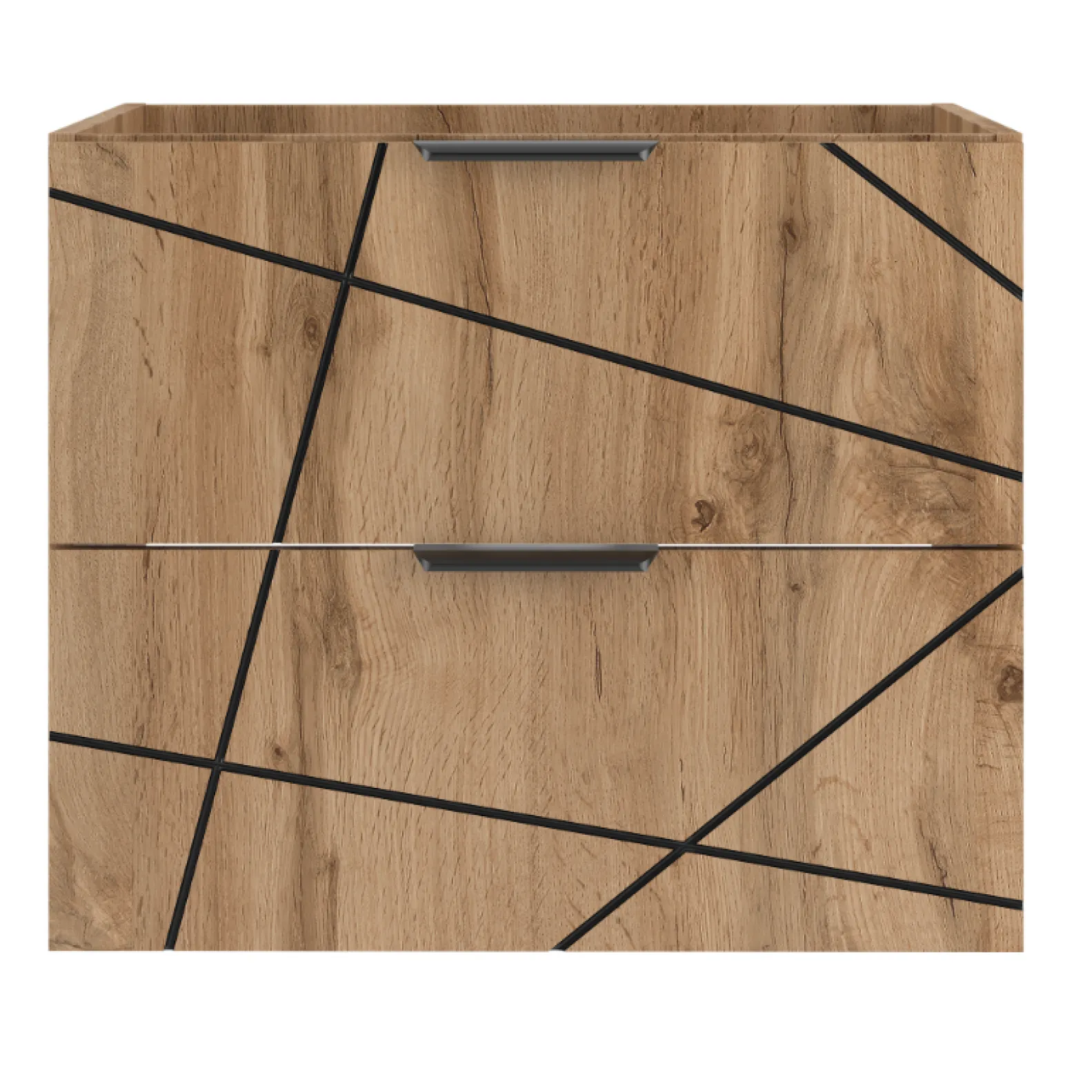 Zestaw Łazienkowy 80cm Szafka z Blatem Regał Umywalka Dąb Wotan Wood