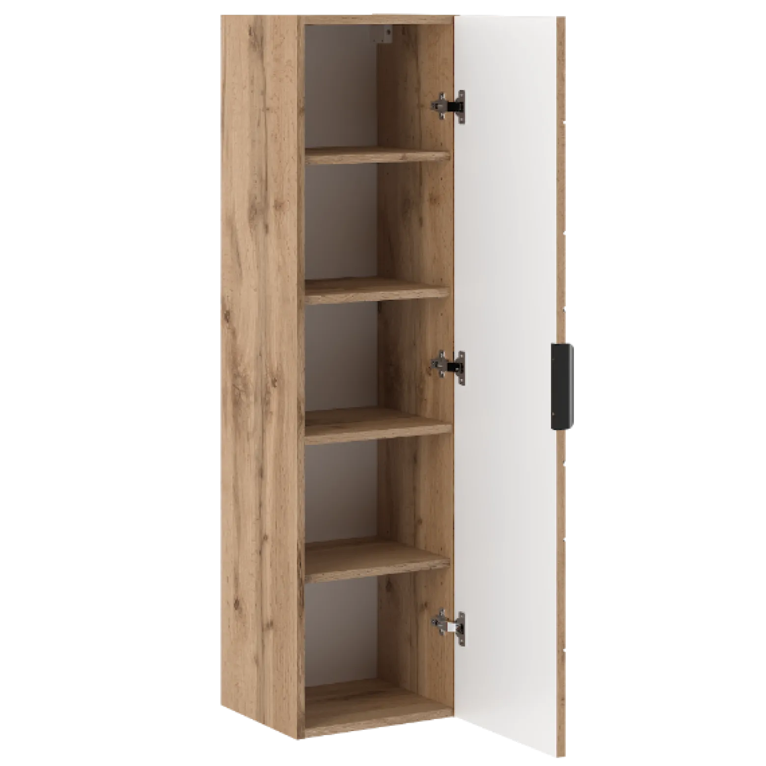 Zestaw Łazienkowy 80cm Szafka z Umywalką Słupek Dąb Wotan Wood