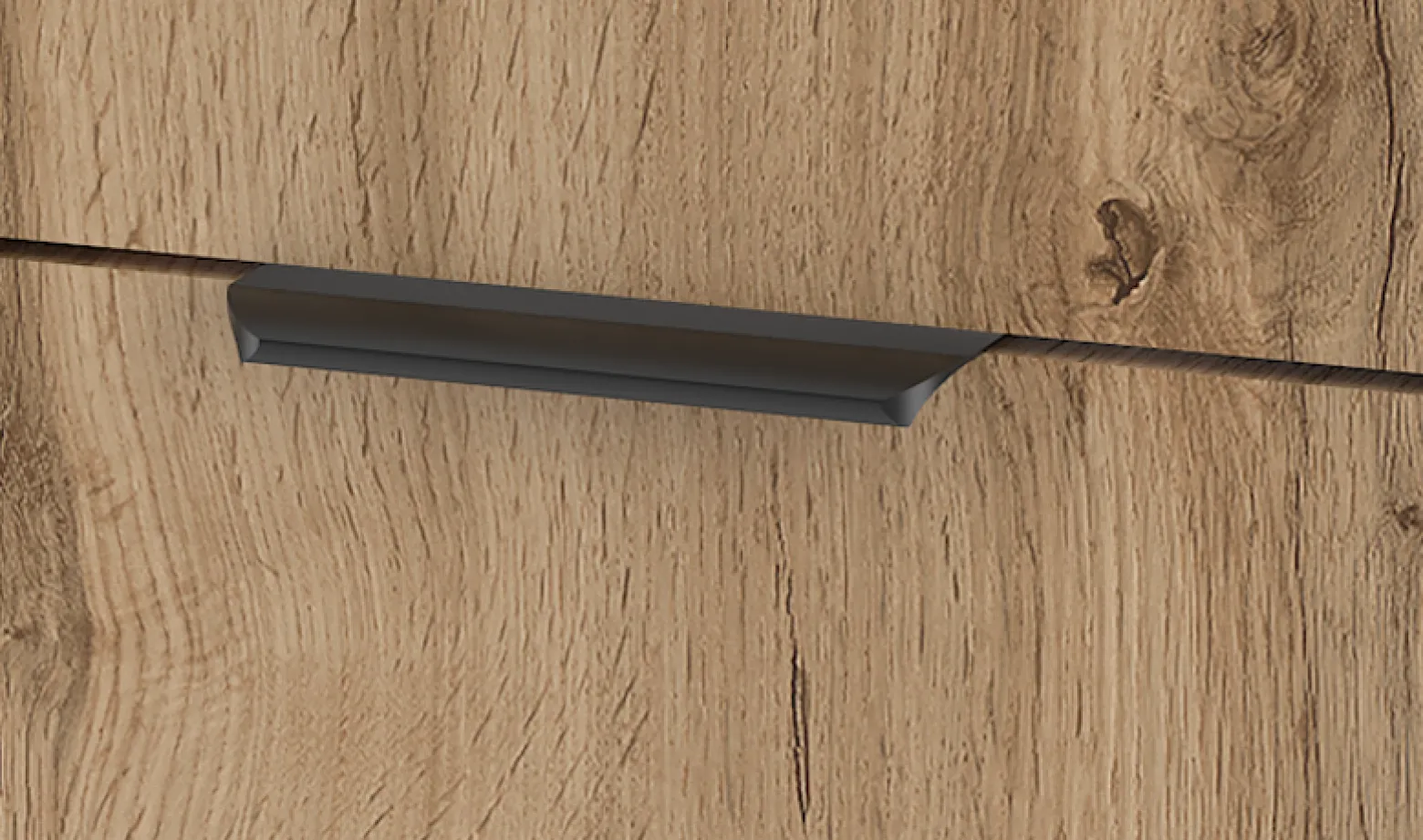 Zestaw Łazienkowy 80cm Szafka z Umywalką Słupek Dąb Wotan Wood