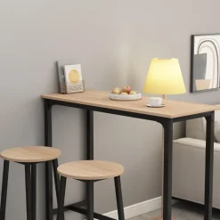 Zestaw barowy stół kuchenny + 2 krzesła hoker nowoczesny industrialny 100CM