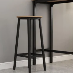 Zestaw barowy stół kuchenny + 2 krzesła hoker nowoczesny industrialny 100CM
