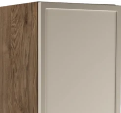 Zestaw do Łazienki 80cm Szafka Blat Słupek Fronty Ramka Dąb Orzech/Kaszmir