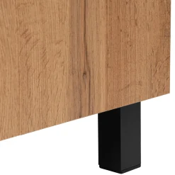 Zestaw do Łazienki 60cm Szafka z Umywalką Słupek 40cm Dąb Wotan