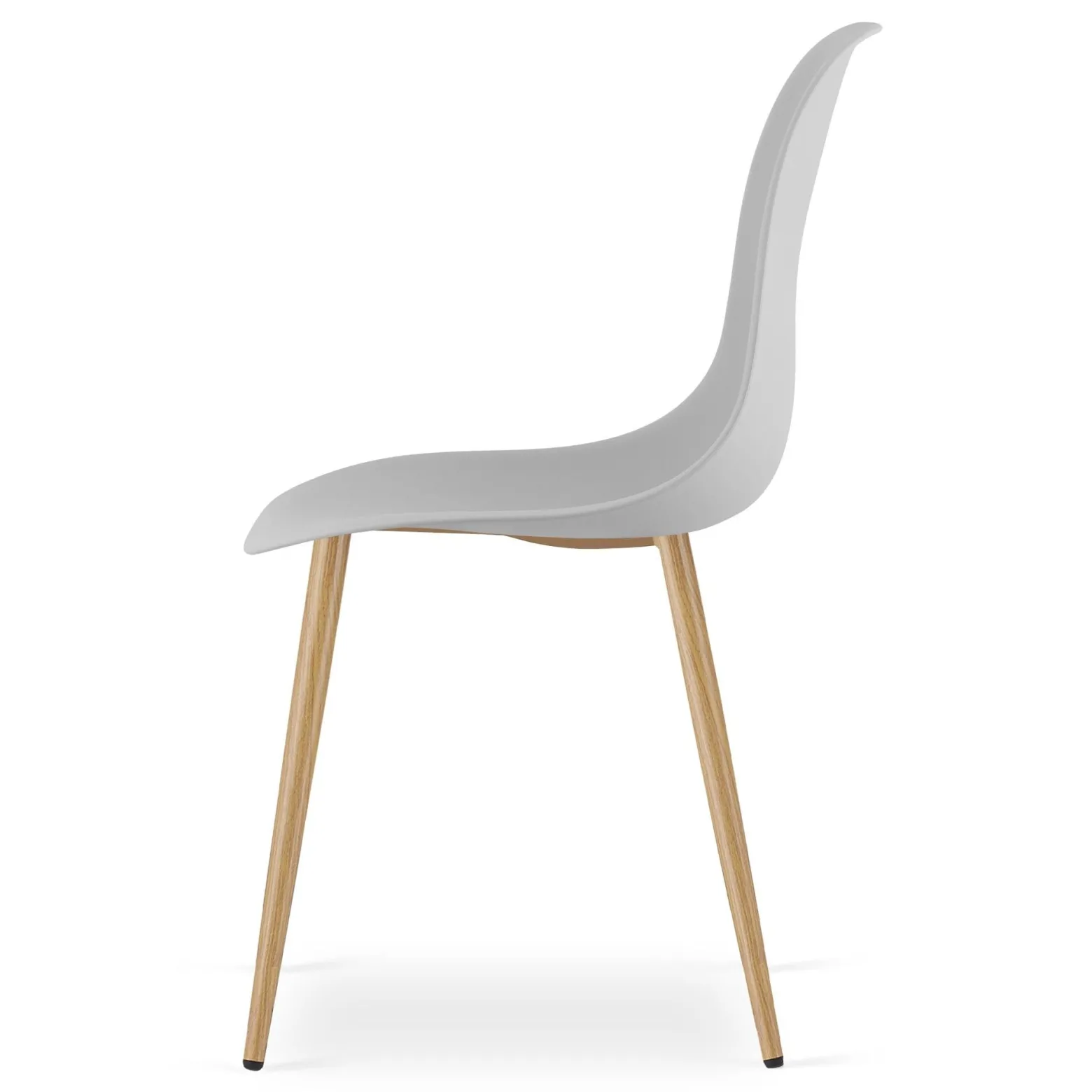 Zestaw do kuchni stół 80x80 dąb sonoma + 4 krzesła WAT szare jadalni