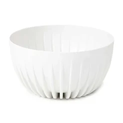 Zestaw doniczek Stripped Eco recykling białe