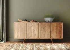 Zestaw doniczek Stripped Eco recykling białe